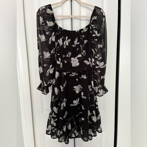 Women’s chiffon fit and flare dress